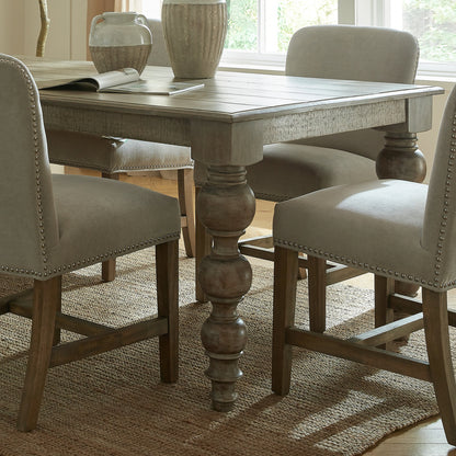 Brown wood Dine and Dwell St Ives rectangular dining table with sturdy legs, perfect for family meals and gatherings.