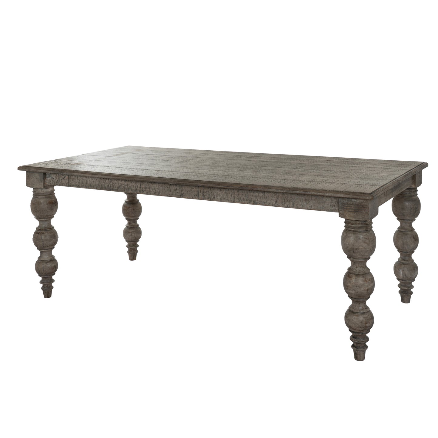 Dine and Dwell St Ives rectangular dining table in brown wood with sturdy legs and smooth tabletop, ideal for dining rooms.