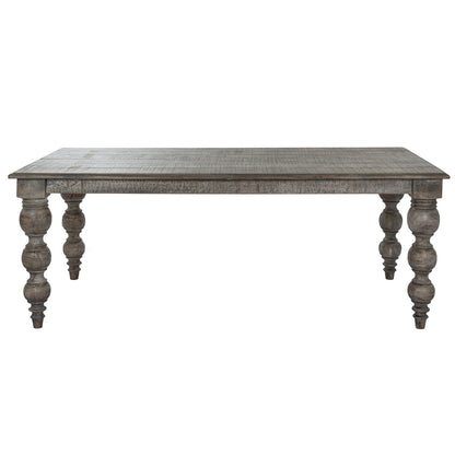 Dine and Dwell St Ives rectangular brown wood dining table with smooth surface and sturdy legs, ideal for family meals.