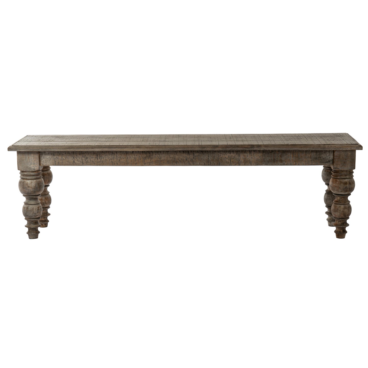 Brown wood rectangular dining bench by Dine and Dwell with a sleek, minimalist design for modern dining spaces.