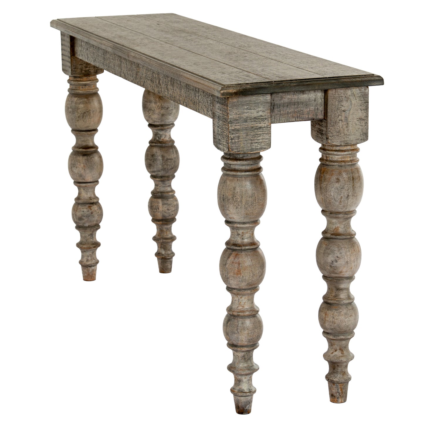 Dine and Dwell St Ives console table in brown wood with a sleek sideboard design and modern storage features.
