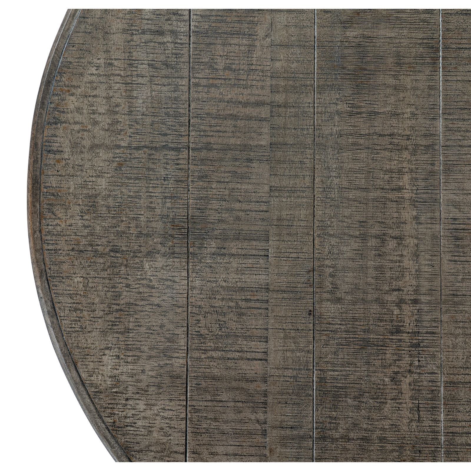 Brown Dine and Dwell St Ives Round Dining Table made of wood with a smooth finish, perfect for family meals and gatherings.