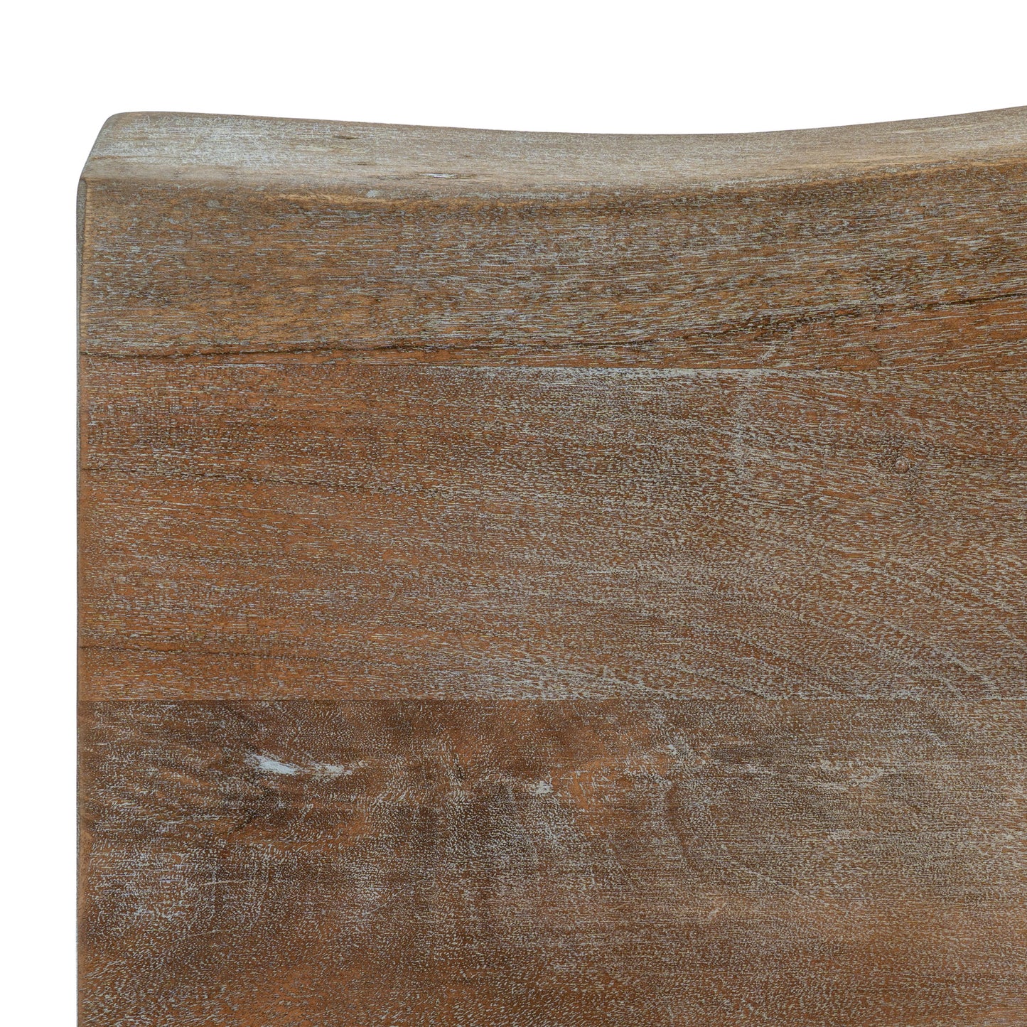 Dine and Dwell live edge Acacia bar table with natural brown wood top and black metal legs, ideal as an island or bar height table.