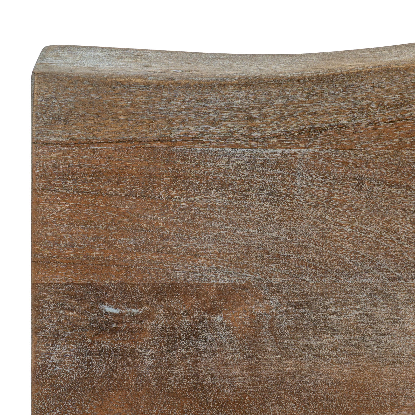 Dine and Dwell live edge Acacia bar table with natural brown wood top and black metal legs, ideal as an island or bar height table.