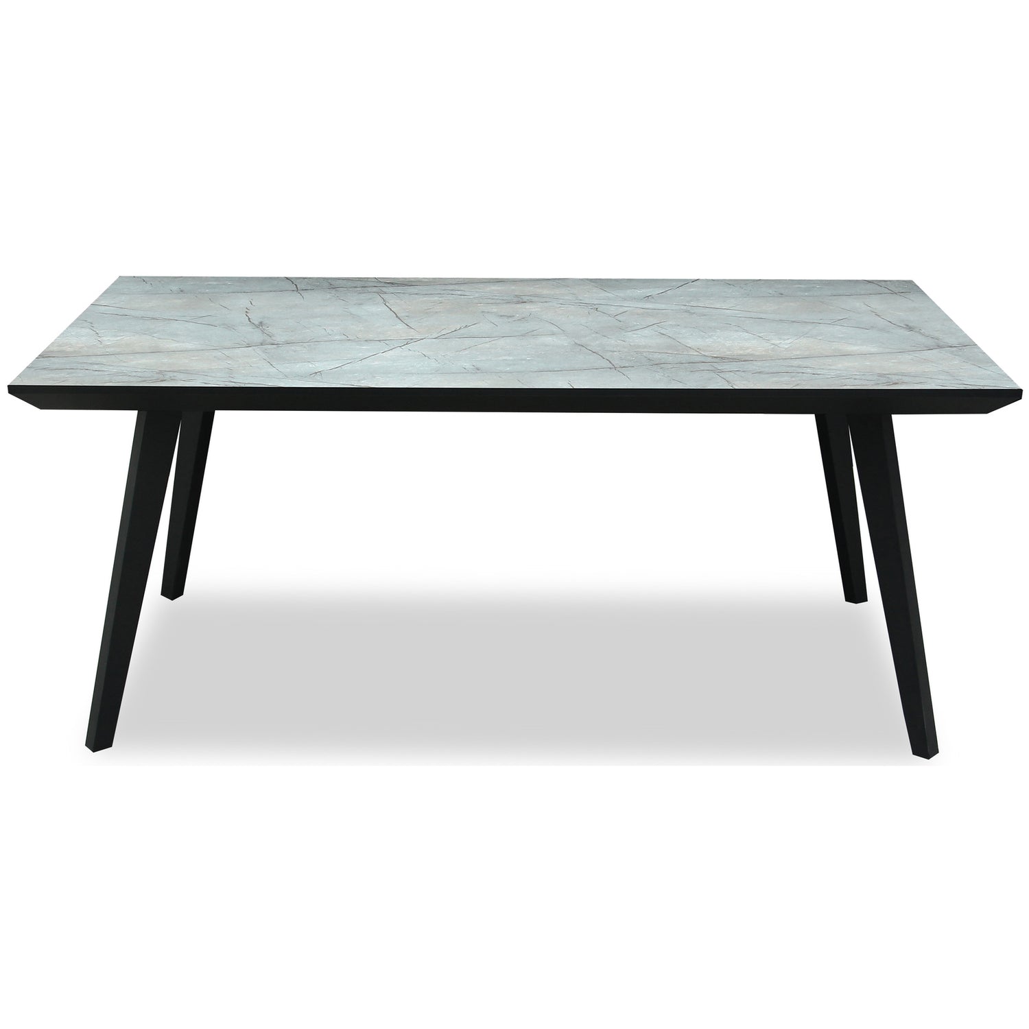 Dine and Dwell Wrexham rectangular dining table with smooth wooden surface, suitable for modern and traditional dining room settings.