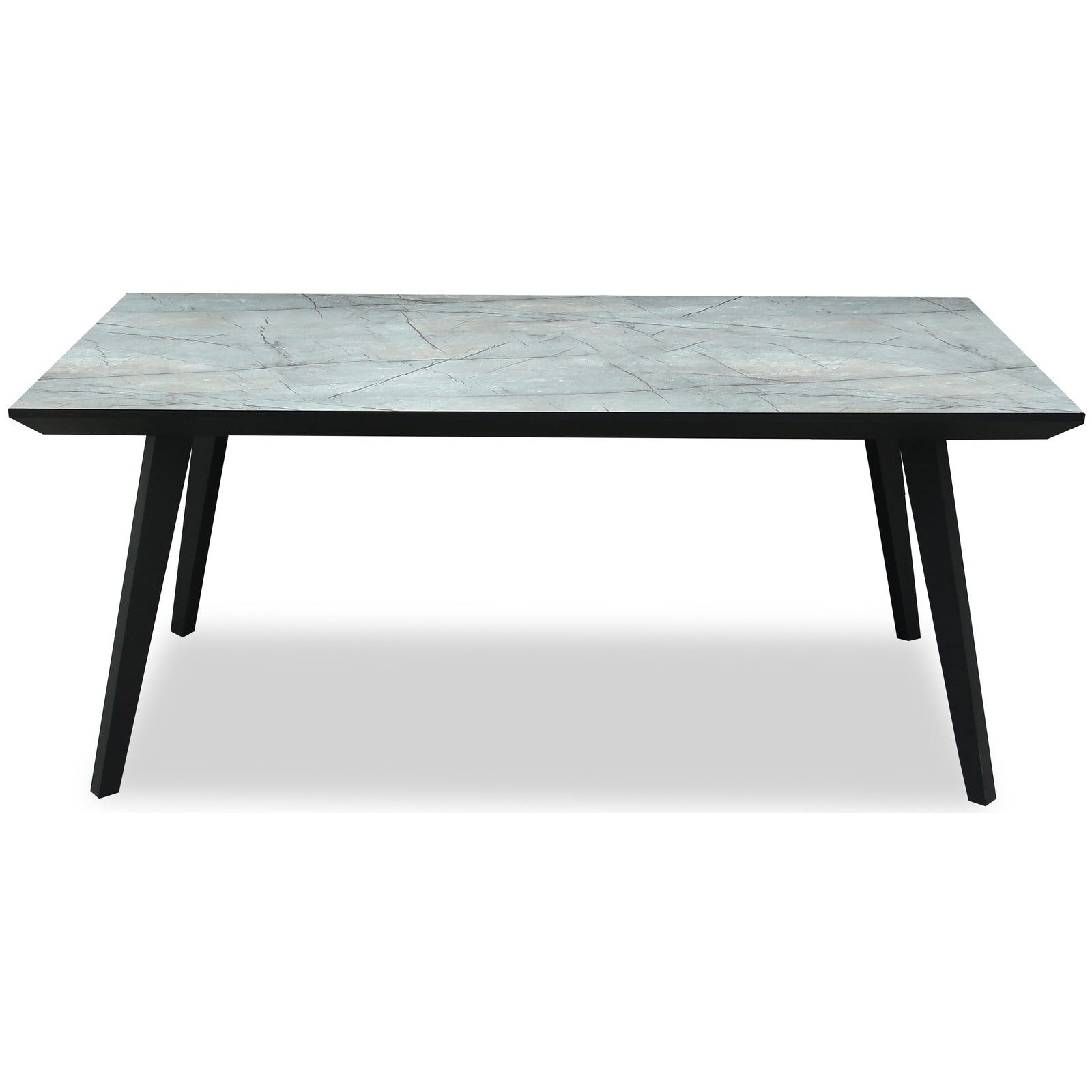 Dine and Dwell Wrexham rectangular dining table with smooth wooden surface, suitable for modern and traditional dining room settings.