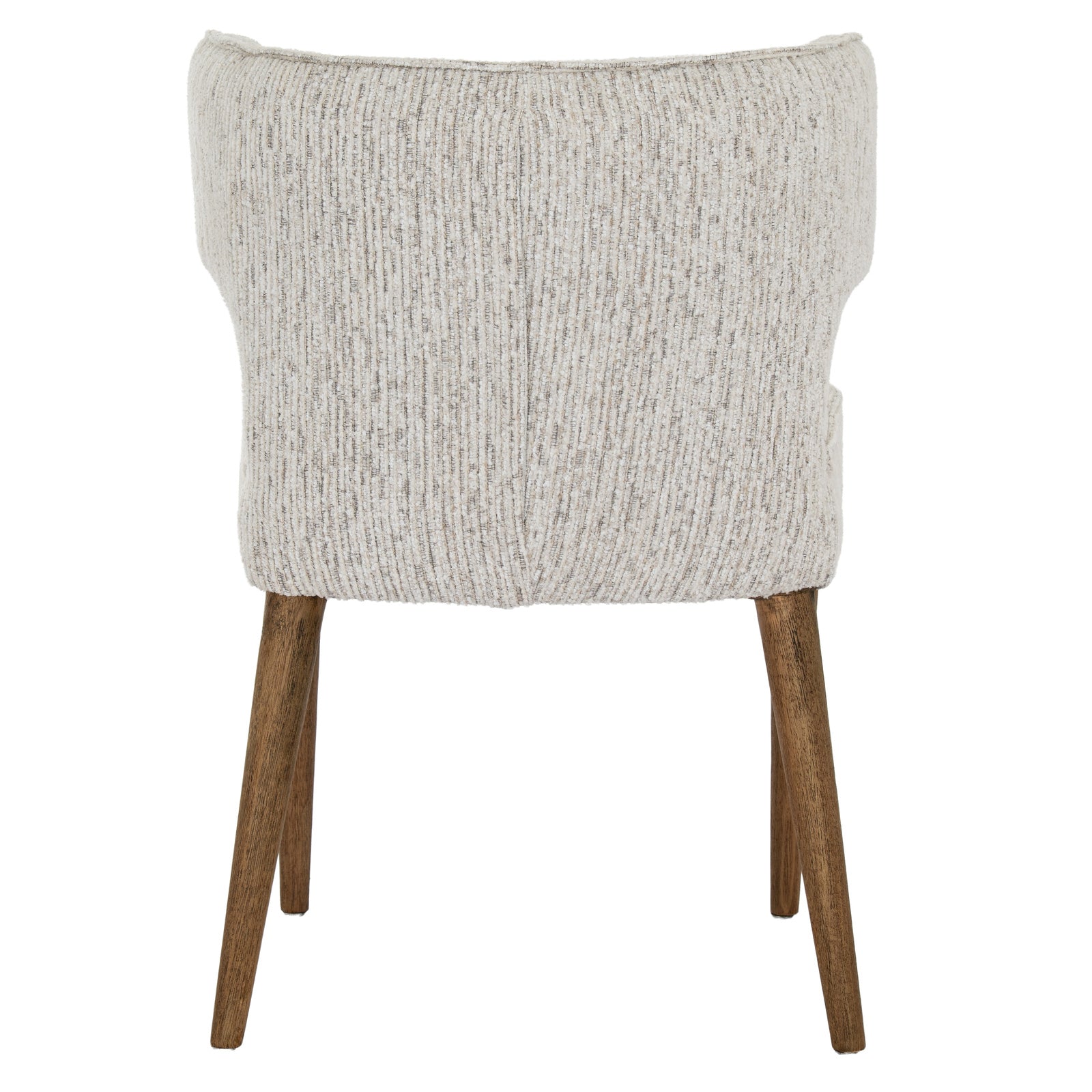 Dine and Dwell Derby dining chair with mist grey upholstered fabric and wooden legs, modern and stylish for dining rooms.