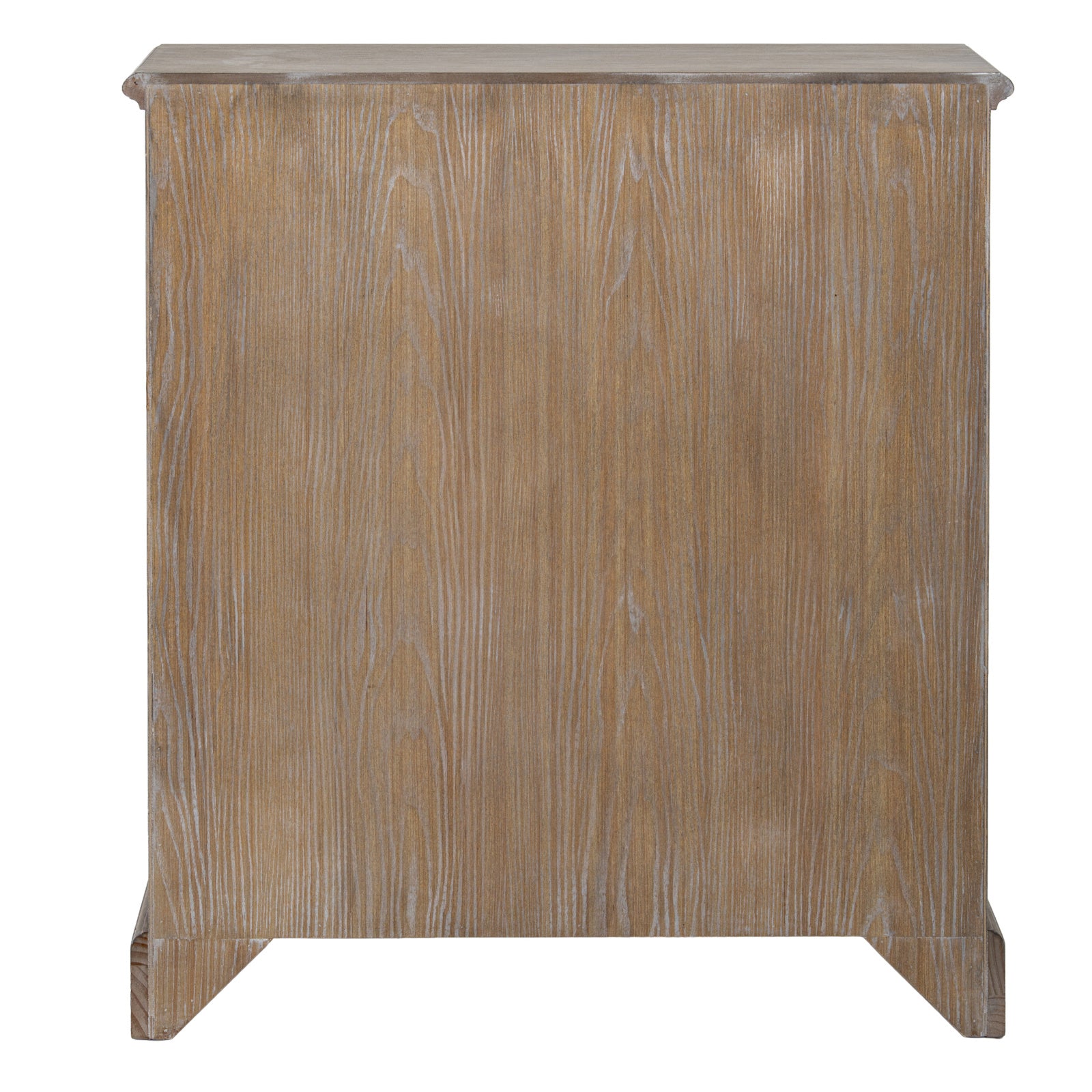 Brown wood Dine and Dwell Leamington sideboard cabinet with two drawers and two doors, featuring a sleek modern design.