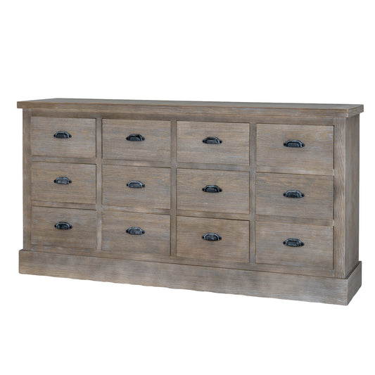 Dine and Dwell Tunbridge 12-drawer sideboard with spacious drawers and organized storage for dining room or living space.