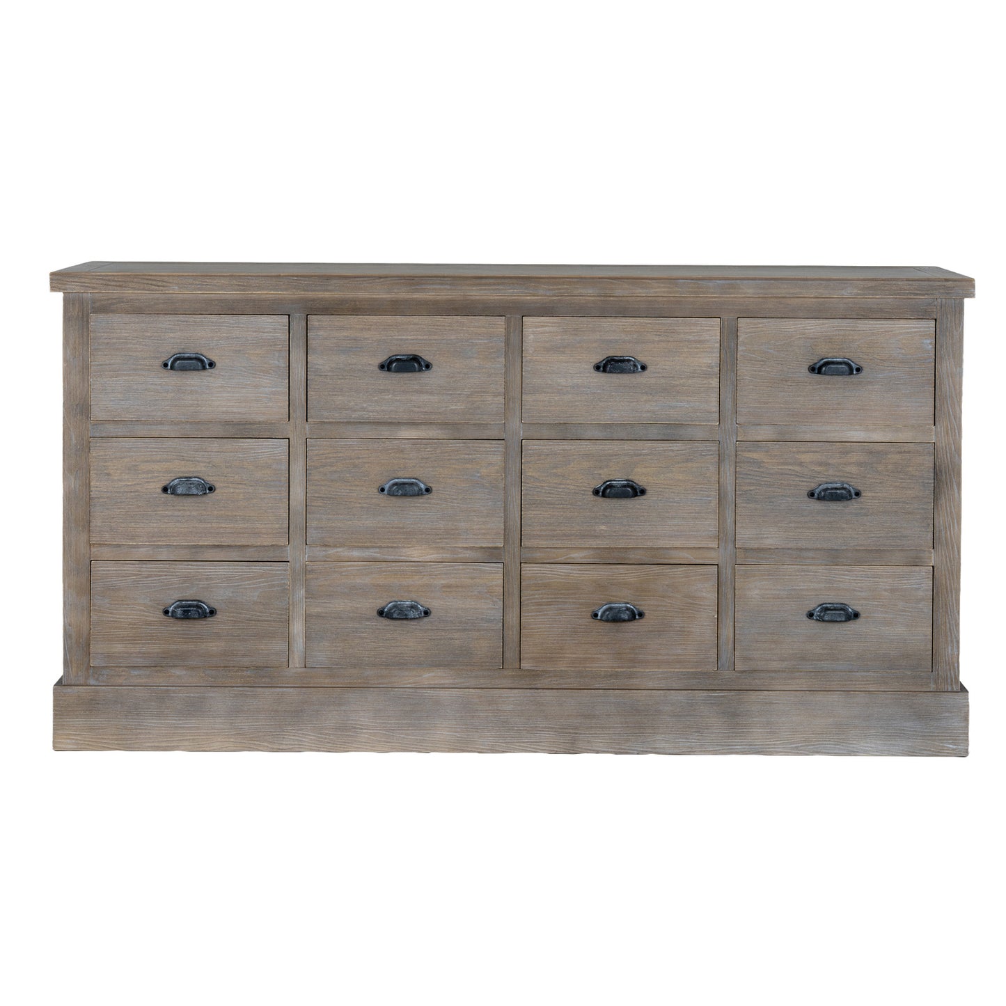 Dine and Dwell Tunbridge 12-drawer chest, large sideboard with organized storage for dining room or living space.