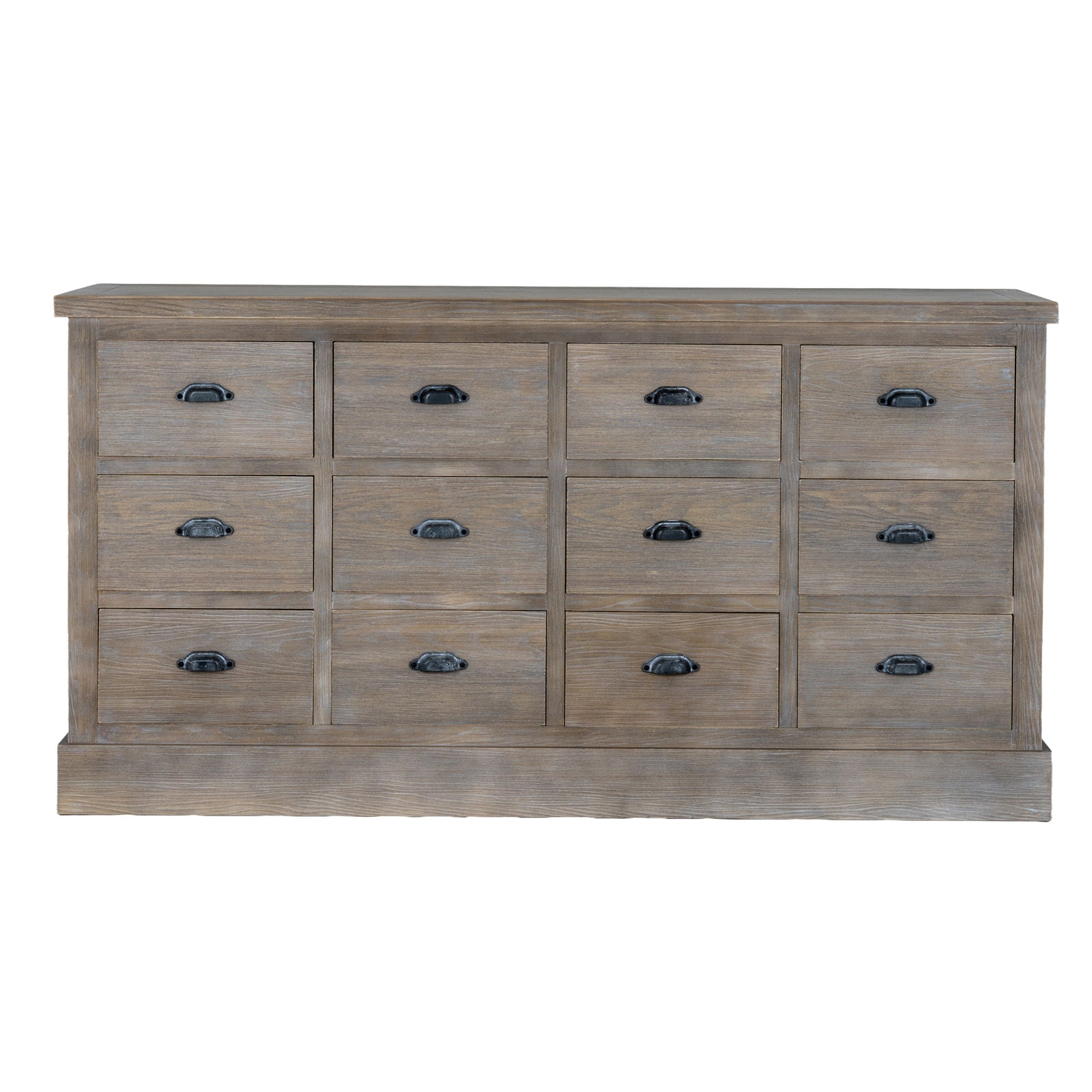Dine and Dwell Tunbridge 12-drawer chest, large sideboard with organized storage for dining room or living space.