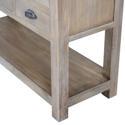Dine and Dwell Tunbridge 9-drawer sideboard with display shelf, large storage chest for dining rooms and kitchens.