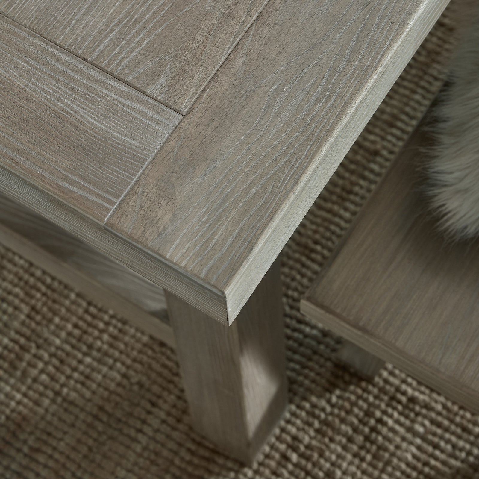 Large Dine and Dwell Tunbridge dining table with wooden finish, ideal for dining rooms and kitchens.