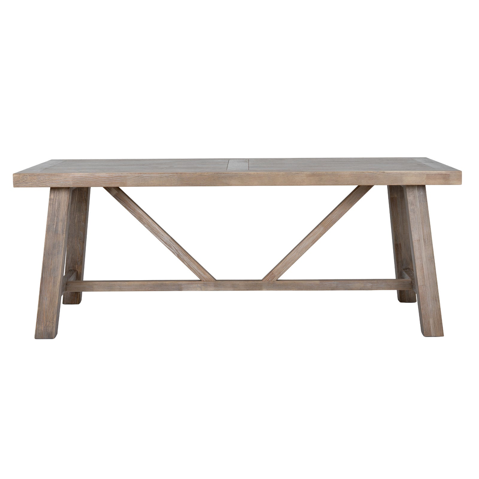 Dine and Dwell Tunbridge large dining table with wooden surface, ideal for dining rooms and kitchen diners, showcasing elegant design.
