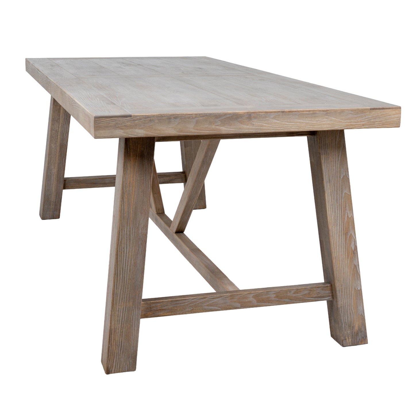 Dine and Dwell Tunbridge large dining table with wooden surface, ideal for dining rooms and kitchen diners.