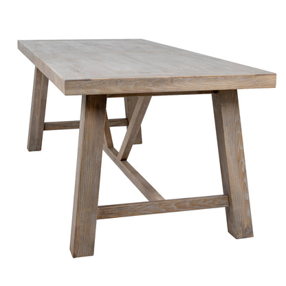 Dine and Dwell Tunbridge large dining table with wooden surface, ideal for dining rooms and kitchen diners.