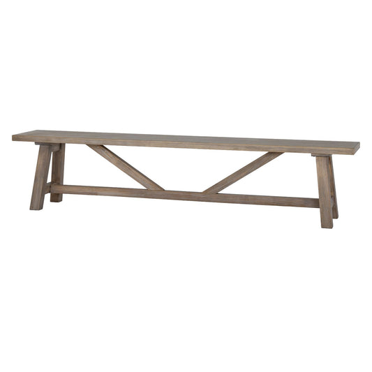Dine and Dwell Tunbridge large solid wood dining bench with a spacious seat, ideal for dining rooms and kitchen diners.