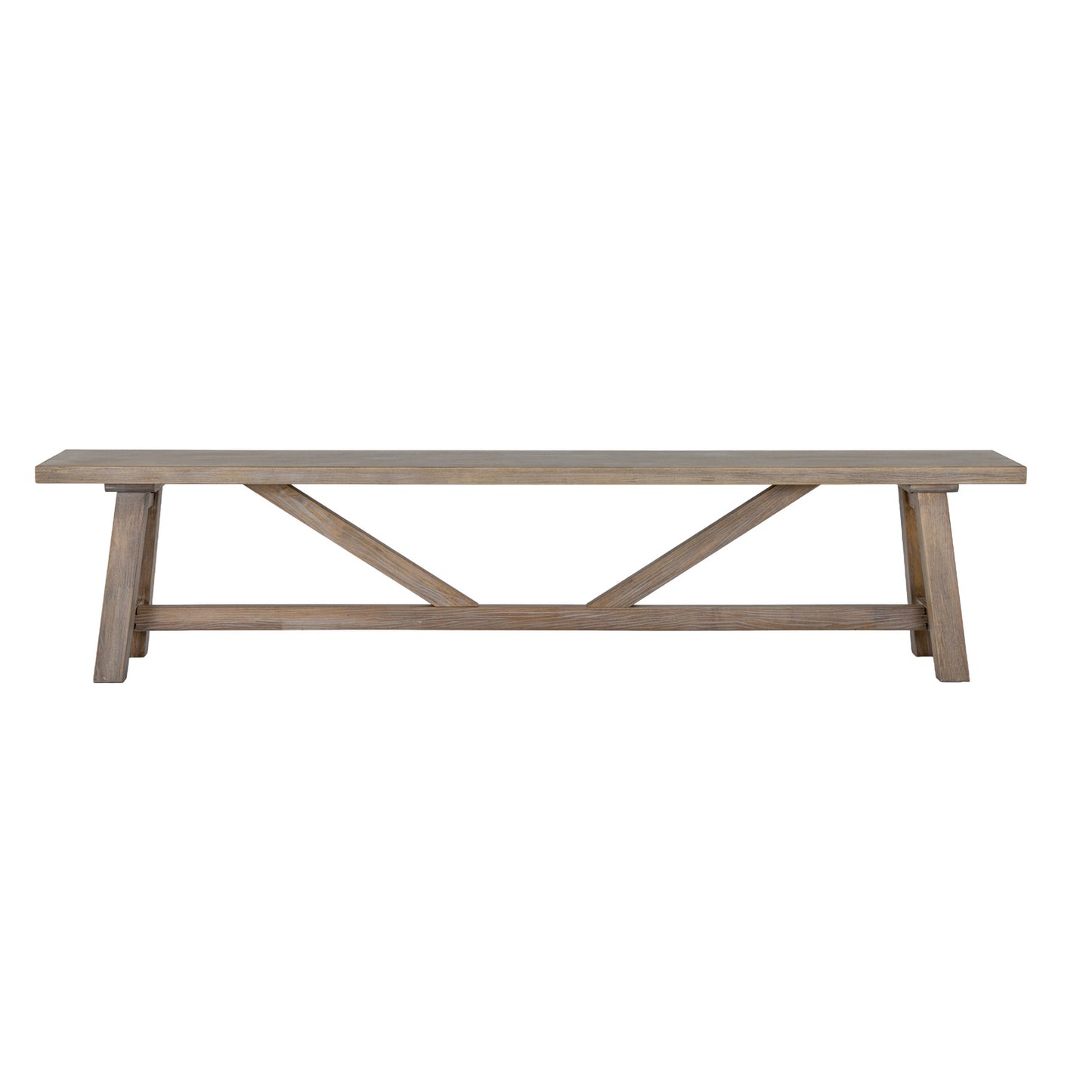 Solid wood Tunbridge Large Dining Bench by Dine and Dwell, perfect for dining rooms and kitchen diners.