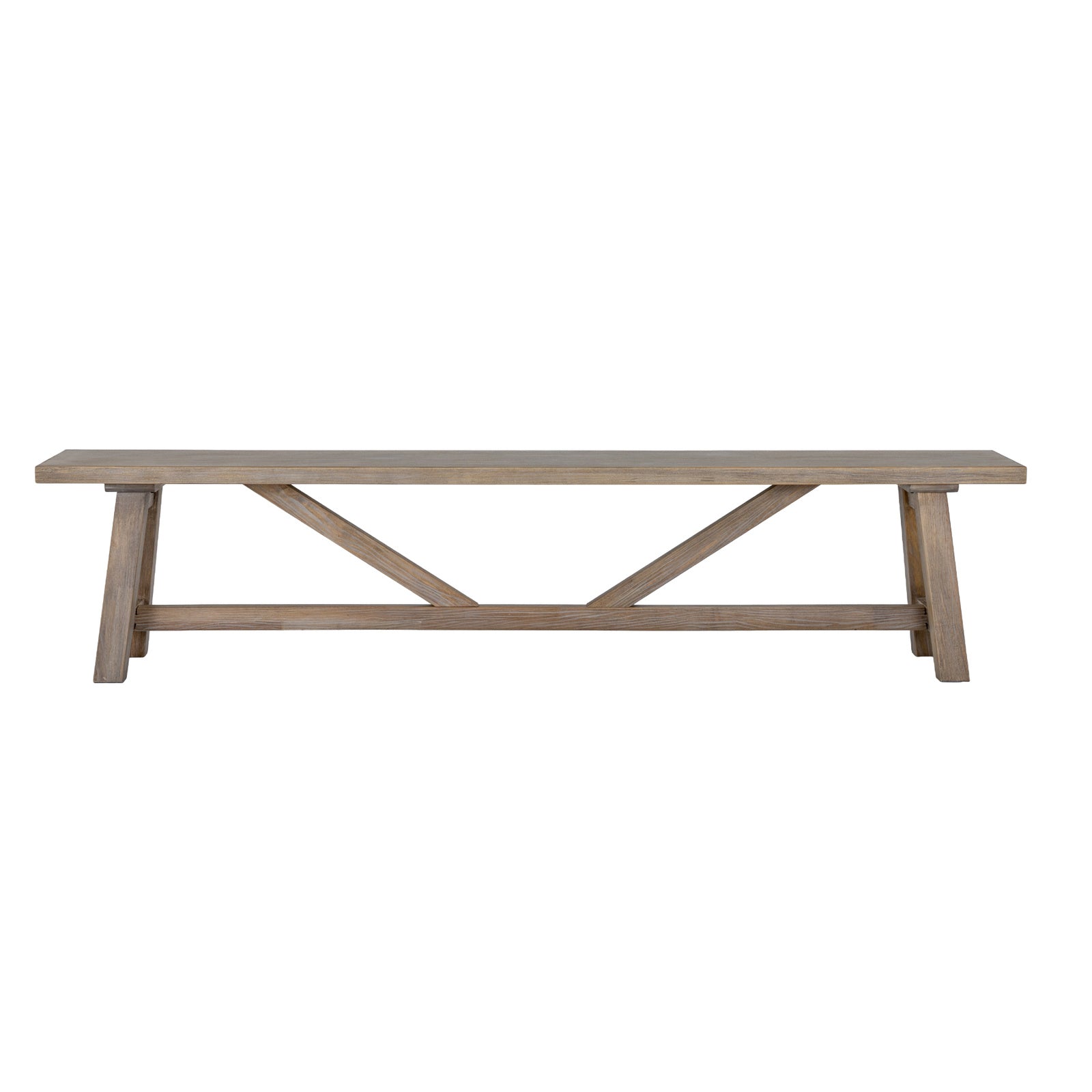 Solid wood Tunbridge Large Dining Bench by Dine and Dwell, perfect for dining rooms and kitchen diners.