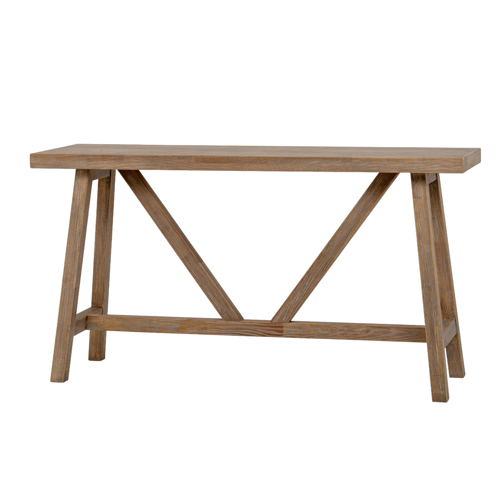 Dine and Dwell Tunbridge slim sideboard console table for dining rooms and kitchens, with a sleek wooden surface and modern design.