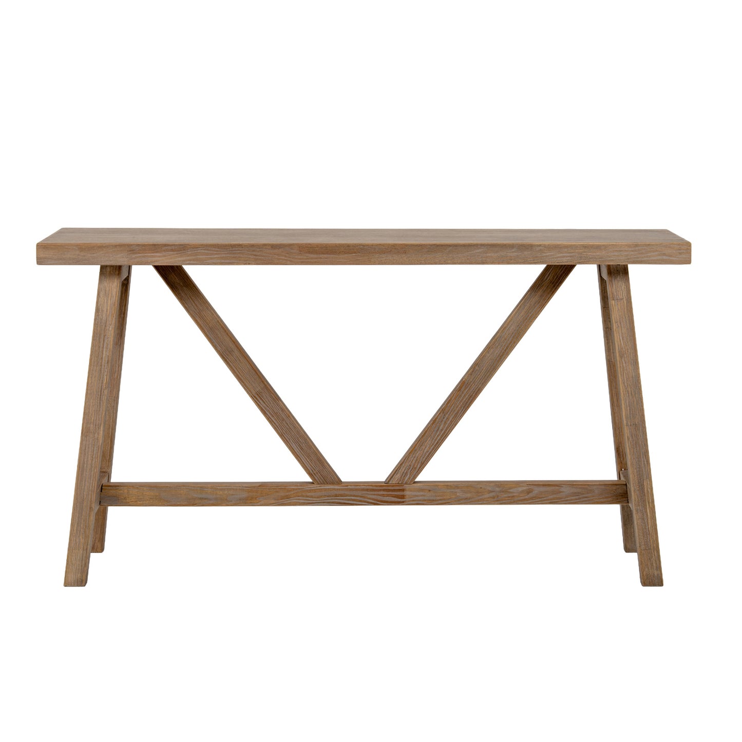 Slim Dine and Dwell Tunbridge Console Table sideboard for dining rooms and kitchens, showcasing a sleek wooden design.