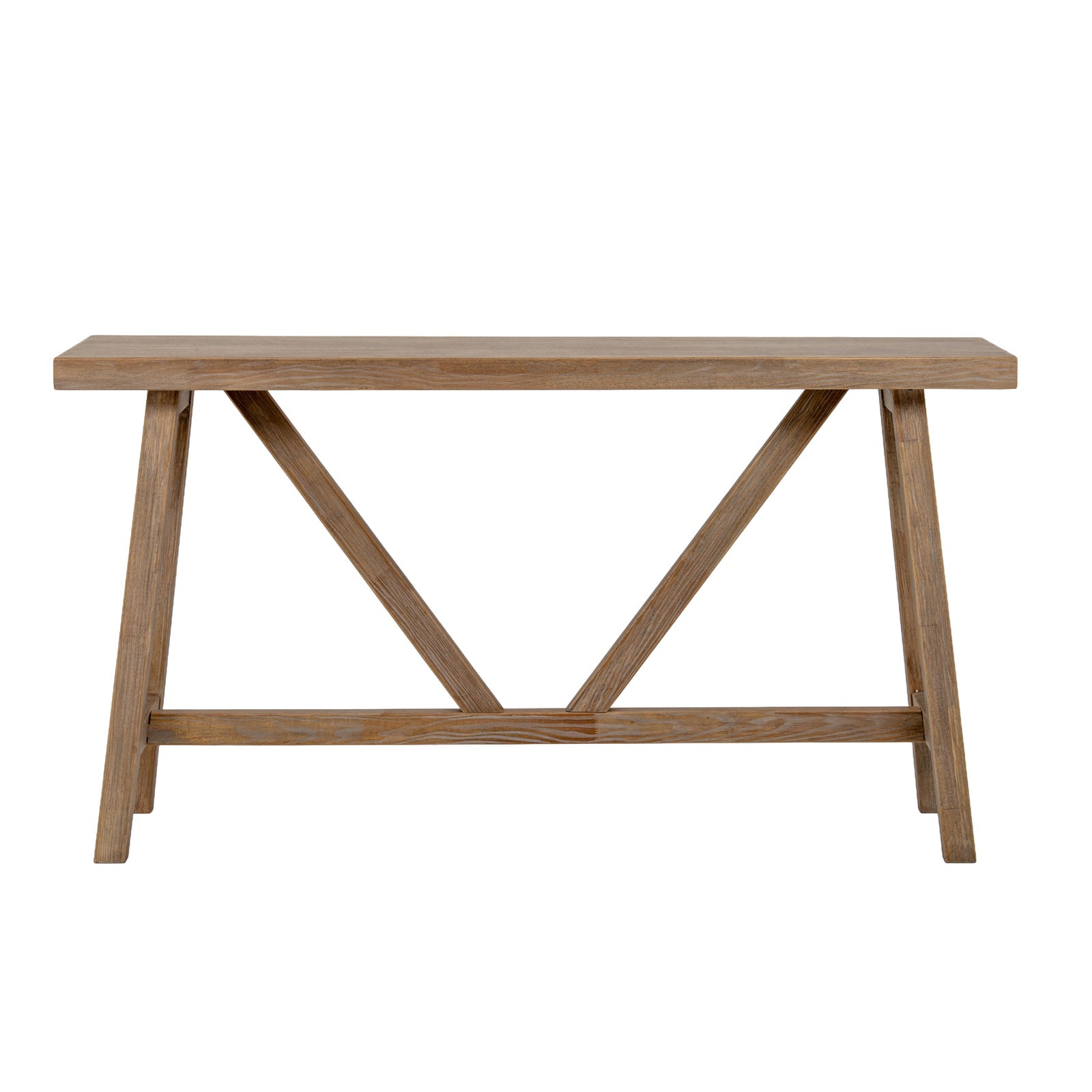 Slim Dine and Dwell Tunbridge Console Table sideboard for dining rooms and kitchens, showcasing a sleek wooden design.